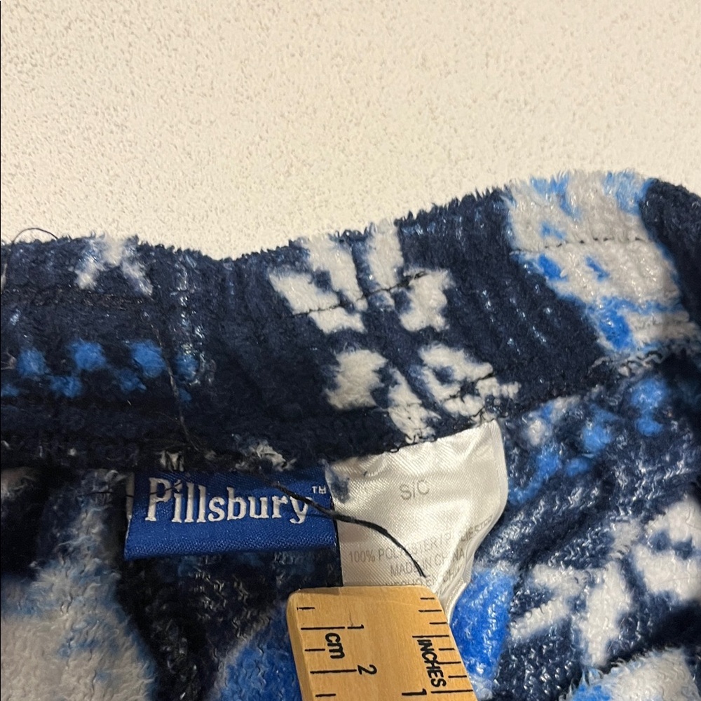 Navy Blue Fleece Pillsbury Dougboy Pajama Pants - Picture 2 of 3